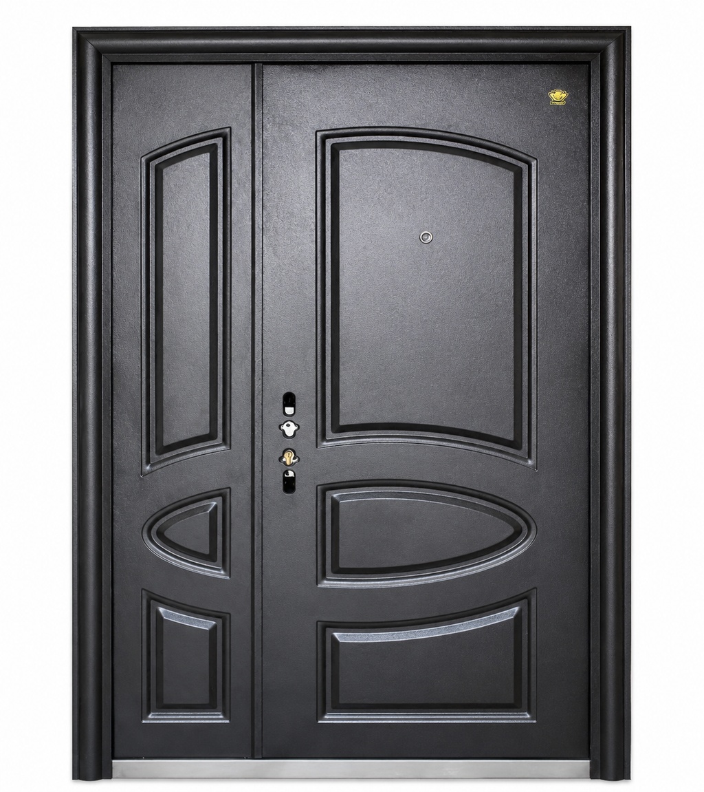 Elegant Double Steel Security Door | F-503