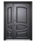 Elegant Double Steel Security Door | F-503